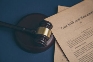 gavel with last will and testament papers probate tn